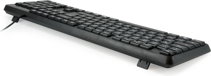 Actual product image equip Wired USB Keyboard black,US Layout (US, Cable)
