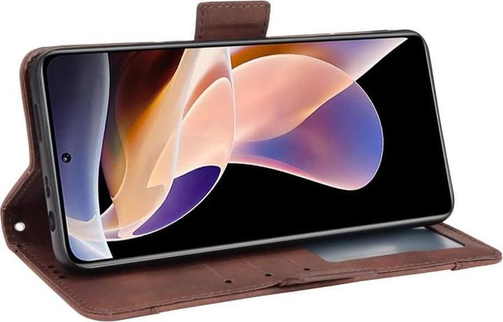 Produktbild Cover-Discount Xiaomi Redmi Note 11 Pro+ - Etui mit vielen Kartenfächer braun (Xiaomi Redmi Note 11 Pro)