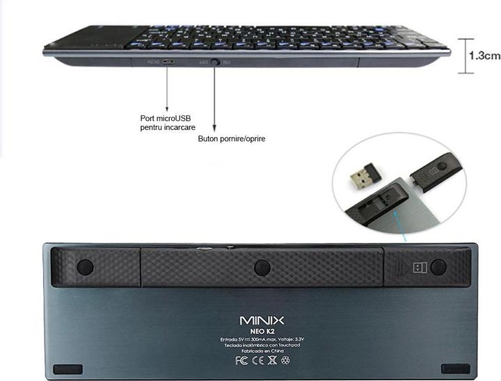 Produktbild Minix Neo K 2 (DE, Kabellos)