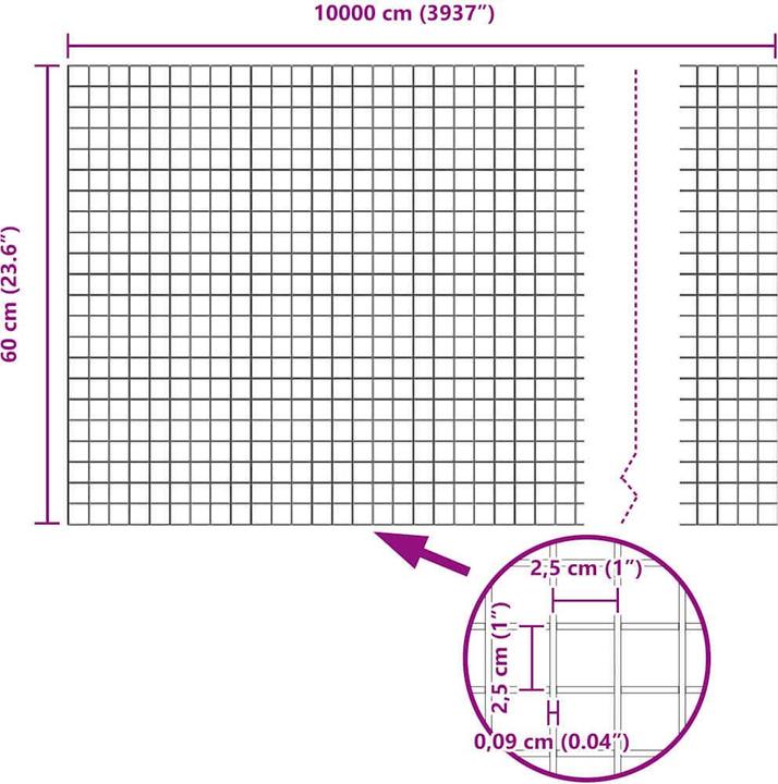 Produktbild vidaXL Gartenzaun