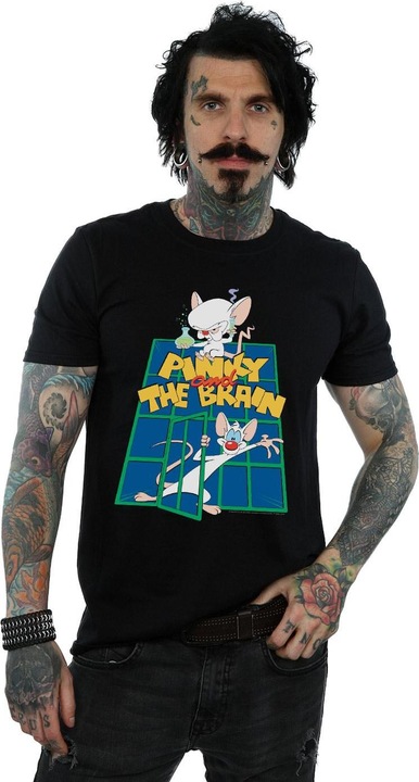 Actual product image Universal Textiles Mens Pinky And The Brain Laboratory T-Shirt (5XL)