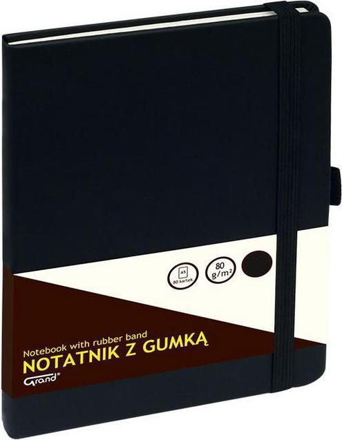 Actual product image Trade KW Bloknotas GRAND su gumkÄ... A5, 80 kartek grotelės (A5, Special ruling, Hardcover)