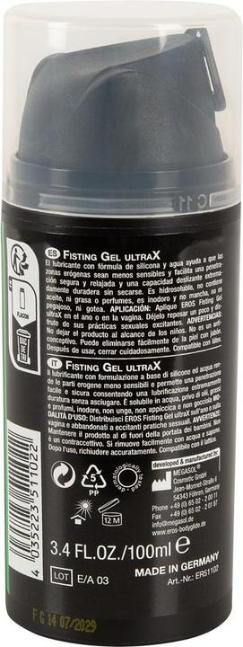 Actual product image Eros Fisting Gel UltraX (100 ml)