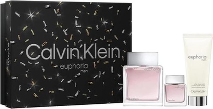 Immagine prodotto Calvin Klein Euphoria for Men Eau de Toilette Set regalo di 3 pezzi per le vacanze (Set di profumi)