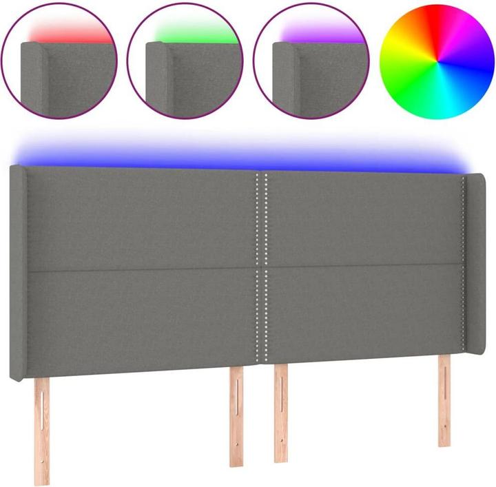 Produktbild vidaXL LED Kopfteil (183 x 16 x 128 cm)