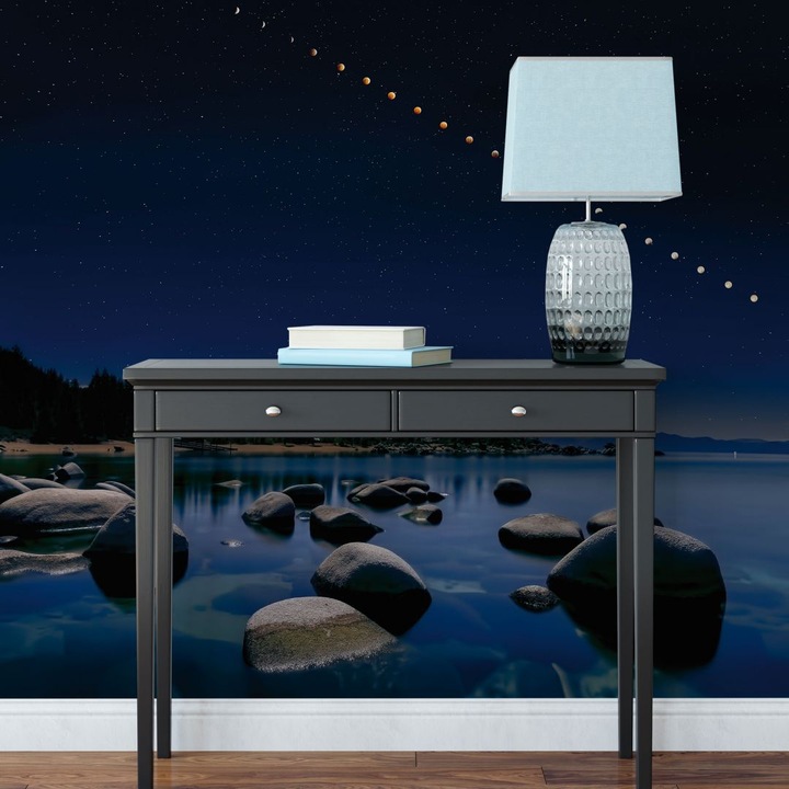 Actual product image Trenddeko Zhu - moon phases (240 x 260 cm)