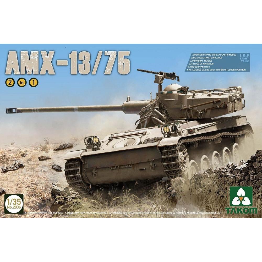 Takom IDF Light Tank AMX-13/75 2in1