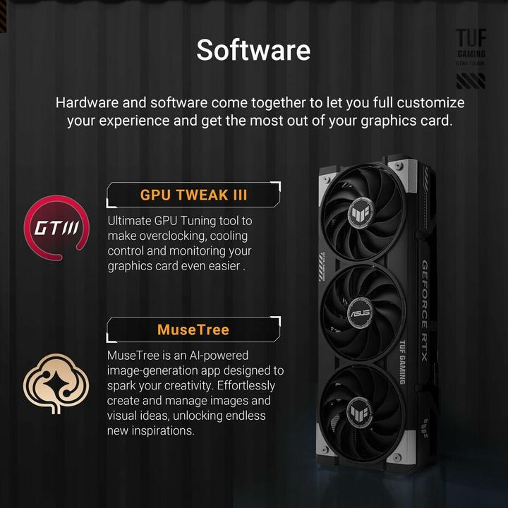 Actual product image ASUS TUF Gaming GeForce RTX 5060 Ti OC (16 GB, GDDR7)