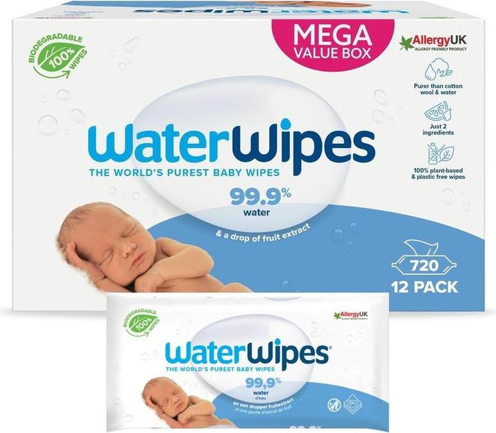 Productafbeelding WaterWipes Natte doekjes (12 x 60 Pcs.)