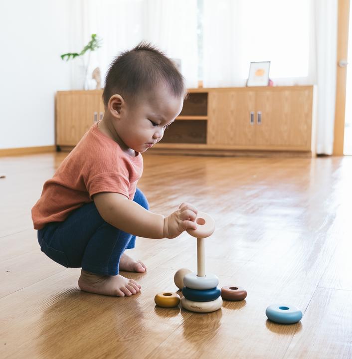 Produktbild Plantoys Stapelspielzeug Pyramide Orchard