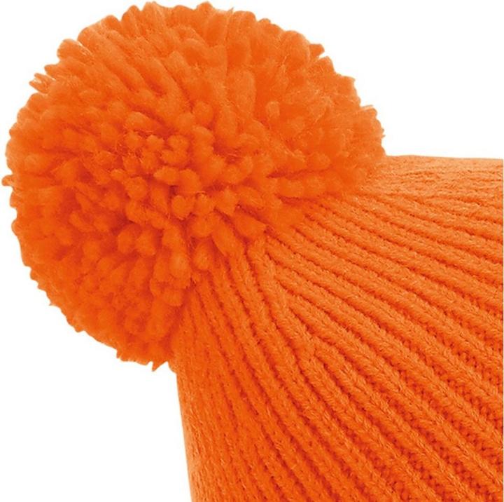 Actual product image Beechfield Engineered rib knitted bobble hat (One size)