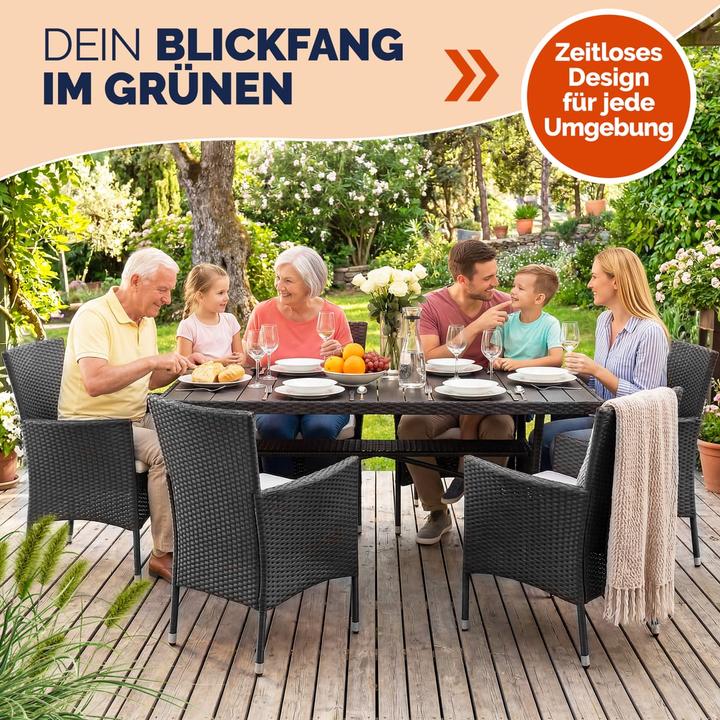 Produktbild Casaria Polyrattan Gartenstühle