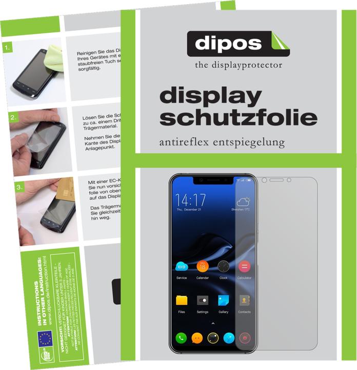Dipos - 6x Pellicola Protettiva Antiriflesso Compatibile Con Elephone U2 Pellicola Di Protezione 4051837430412