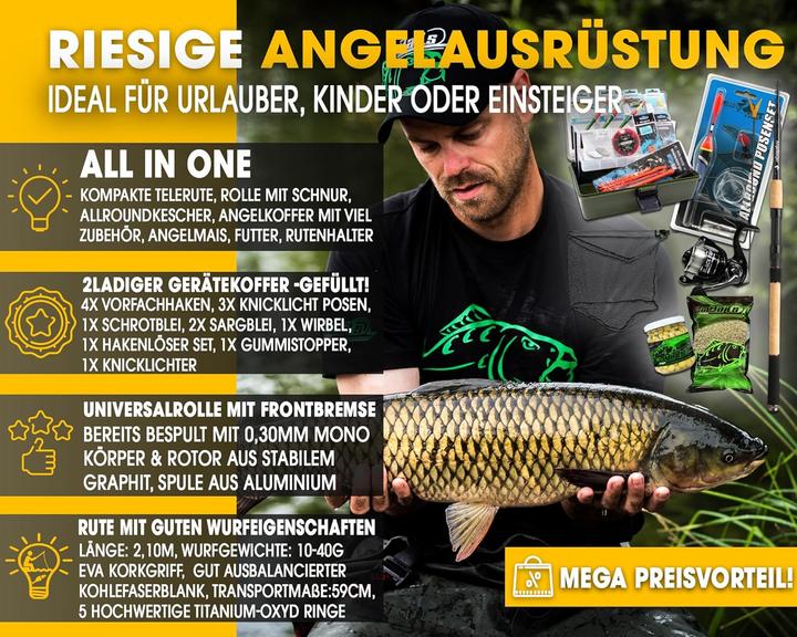Image du produit Angel Kit de pêche complet (Kit de pêche, 210 cm)