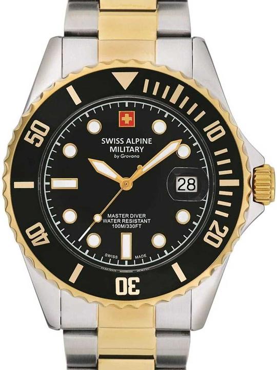 Swiss Alpine Military 7053.1147 Orologio subacqueo 42mm 10ATM (Orologio sub, 42 mm)