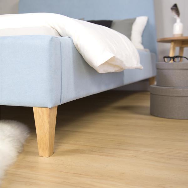 Produktbild Homestyle4u Polsterbett Doppelbett Stoffbett Bettgestell (140 x 200 cm)