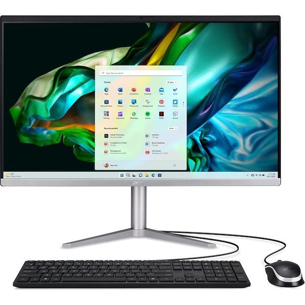 Acer ASPIRE C24-1300 23.8IN FULL HDAMD RYZEN 5 R5-7520U 8GB 512GB (AMD Ryzen 5 7520U, 8 GB, 512 GB, Radeon 610M), PC, Si...