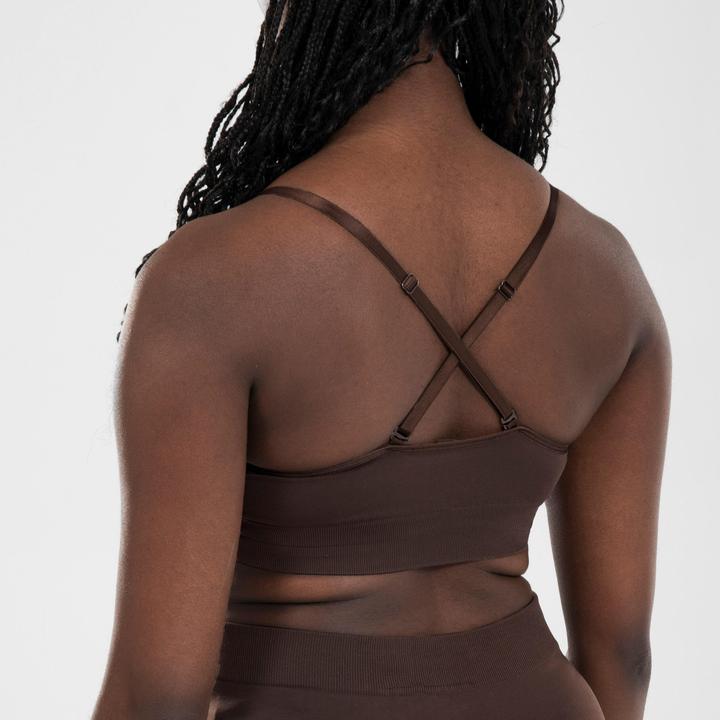 Image du produit Starever Brassière de danse femme bretelles convertibles pour galas Marron foncé (M)