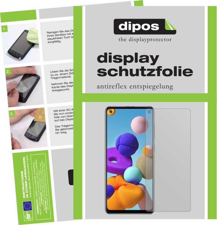 Dipos Displayschutzfolie Antireflex (1 Stück, Samsung Galaxy A21s)