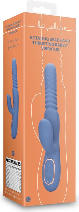 Immagine prodotto Loveline Warming Rotating Beads and Thrusting Rabbit Vibrator - Blue Nova