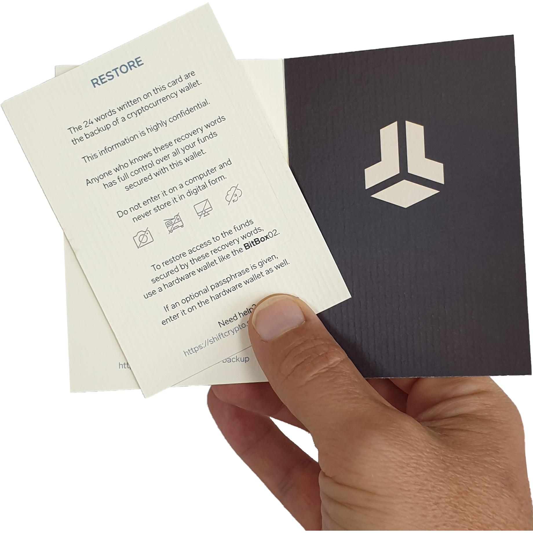 Shift Crypto Reservekaarten - kopen bij Galaxus