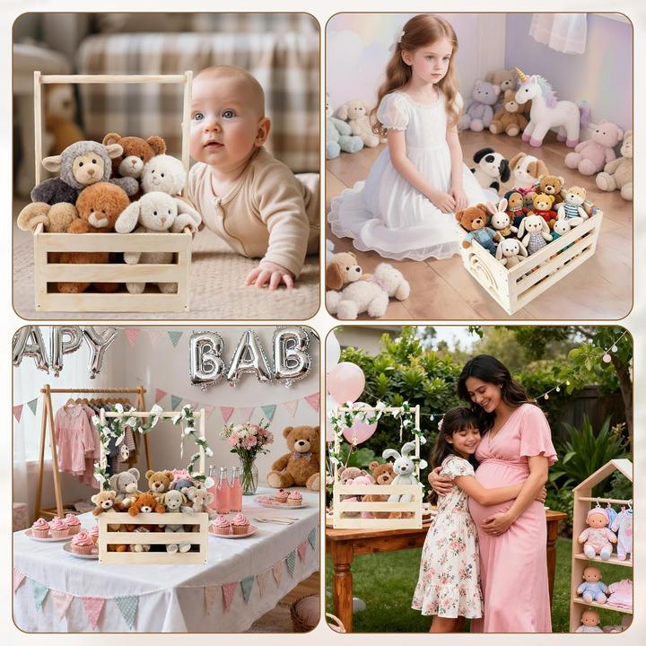 Image du produit Koxtyzo Baby Geschenk-Holzkorb