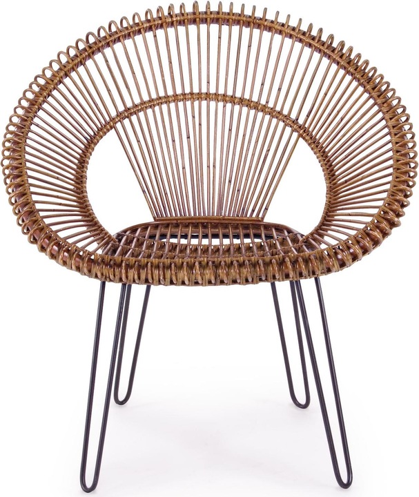 Image du produit Bizzotto Jardin Fauteuil en osier Esteban marron