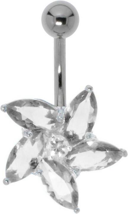Image du produit Bijouteria Piercing nombril (Acier inoxydable, Argent 925, Zircone)