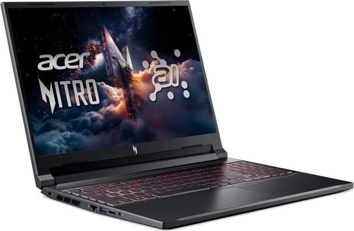 Actual product image Acer NTB Nitro V 16 AI (ANV16-42-R0YY),R5 240,16"WUXGA,16GB,1TB SSD,RTX 5060,W11H,Black (16", 1000 GB, 16 GB, DE, AMD Ryzen 5 240)