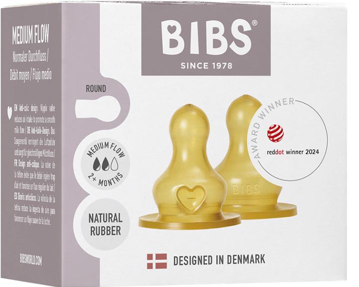 Actual product image Bibs Flaschensauger Latex Medium Flow 2 Stück