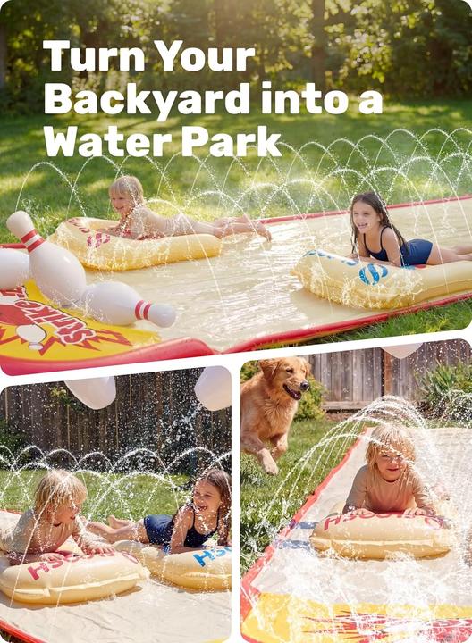 Produktbild Sloosh Wasserrutsche mit Bowling-Set (6.70 m)