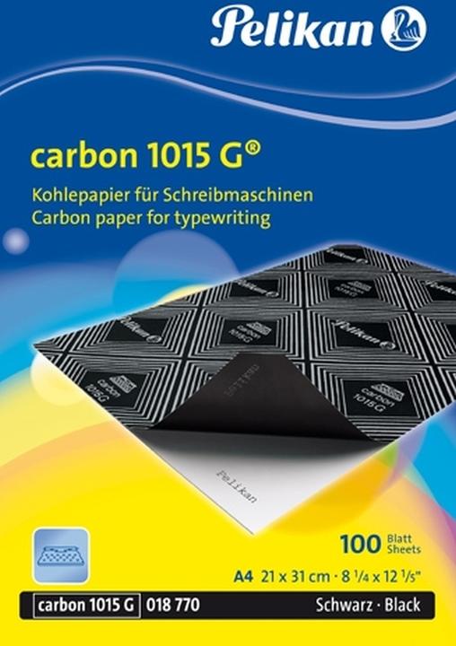 Pelikan Carta carbone 1015G, 100 fogli per macchine da scrivere, A4, nero