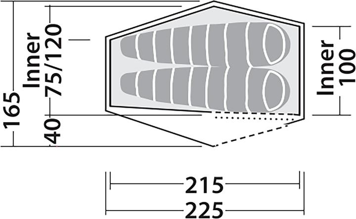 Produktbild Robens Chaser 2 LW (Kuppelzelt, 1.40 kg, 2 Personen)
