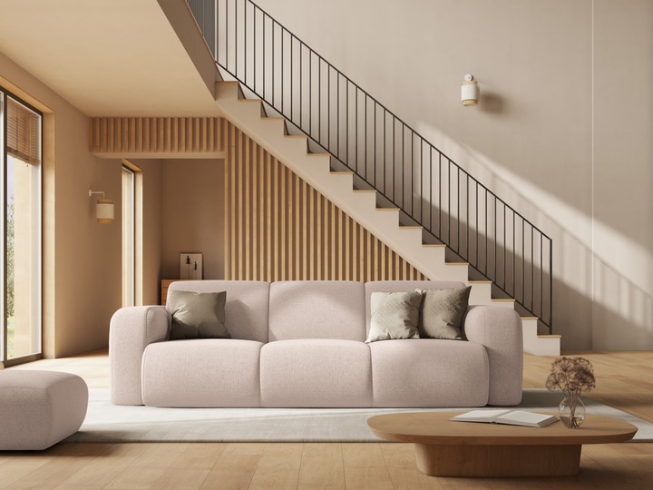 Actual product image Micadoni Sofa, "Molino", 3 Seats, 235x95x72Made in Europe (2 person sofa, 3-seater, 4-seater)