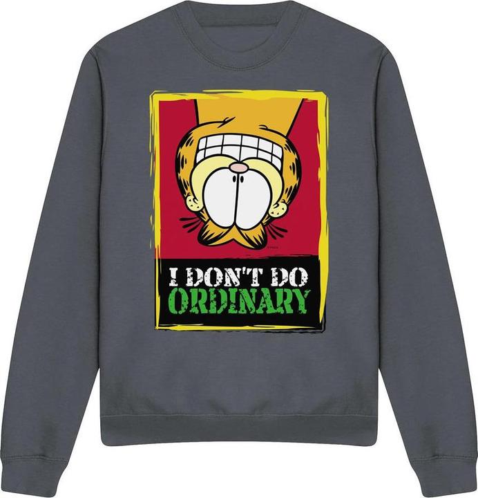 Actual product image Garfield Unisex Adult I Don't Do Ordinary Sweatshirt (L)