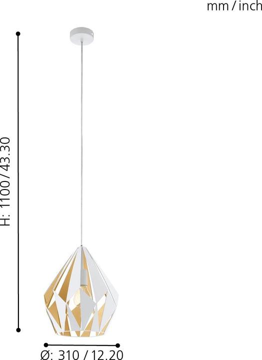 Actual product image EGLO Carlton (E27)