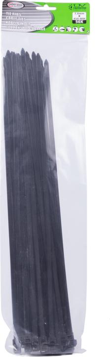 Actual product image ProPlus Cable ties 7.8 x 450 mm 50 pieces black (Plastic cable ties, 450 mm, 50 pcs.)