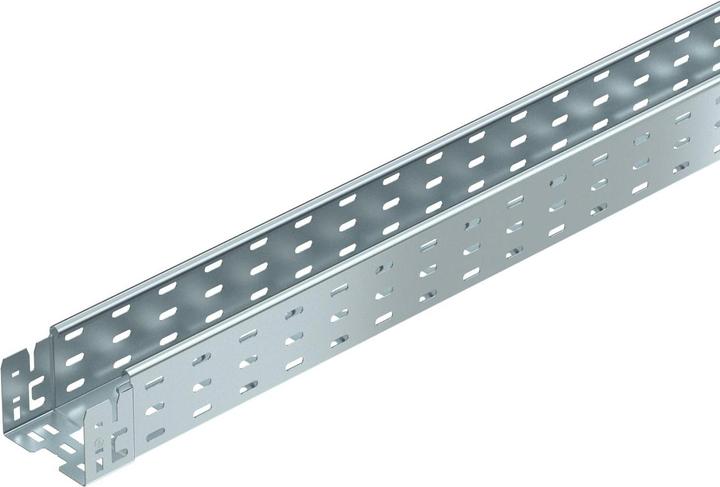Produktbild OBO Bettermann OBO MKSM 810 FS Kabelrinne gelocht mit Schnellverbindung 85x100x3050 (300 cm)