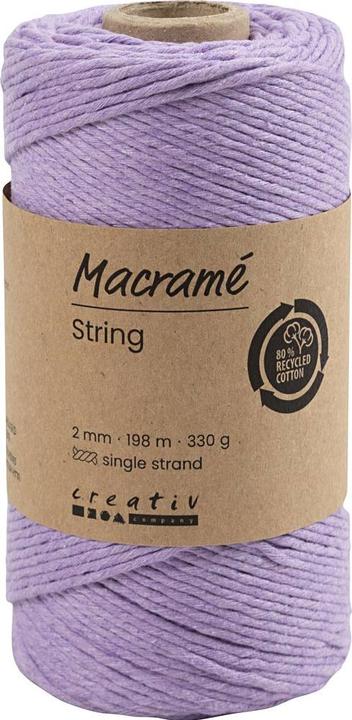 Immagine prodotto Creativ Company Filato di cotone 198 m, 2 mm lilla (198 m)