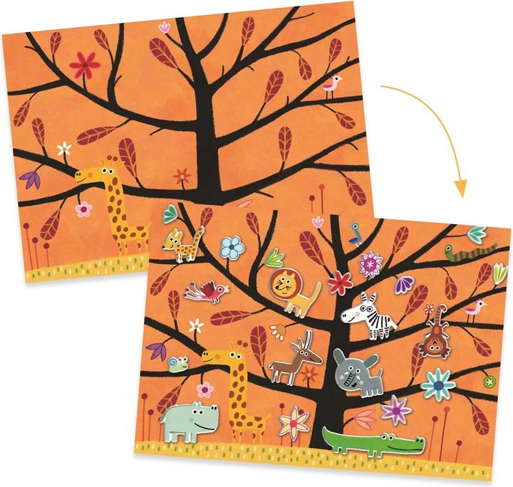 Produktbild Djeco Sticker und Basteln Fangen (30 Sticker)