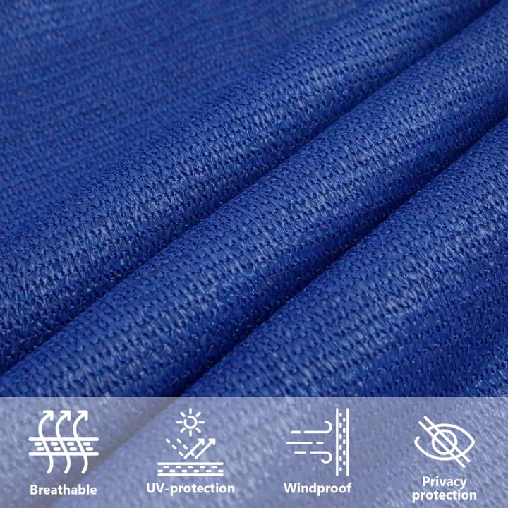 Actual product image VidaXL Sonnensegel 160 g/m² Rechteckig HDPE (4 x 7 m)