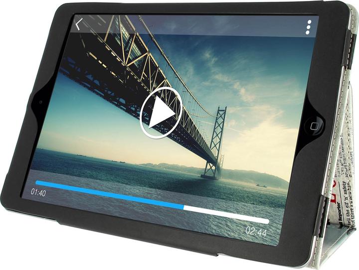 Actual product image Akashi Flip-Schutzhülle London News für Apple iPad Air, Air 2 und iPad Pro 9.7 (Apple iPad Pro 9.7 2016)