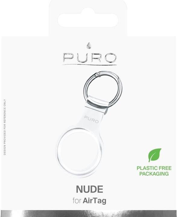 Produktbild Deltaco Puro NUDE Apple Airtag key ring with case - Transparent (Apple)