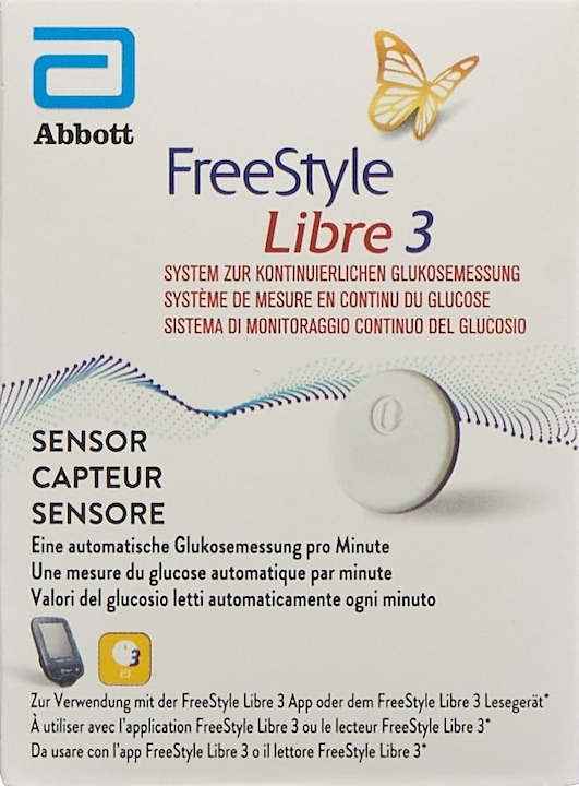 Produktbild Abbott Freestyle Libre 3 Sensor (Blutzuckermessgerät)