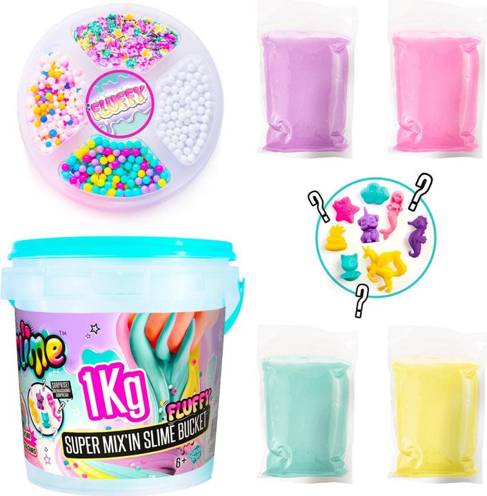 Productafbeelding Canal Toys SSC148 Super Slijm Mix' in Kubus met SDO Decoraties 1kg mix'in, Willekeurige Kleuren