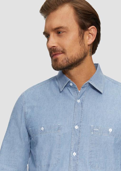 Immagine prodotto s.Oliver Hemd Regular Fit: Baumwollhemd aus Chambray (S)