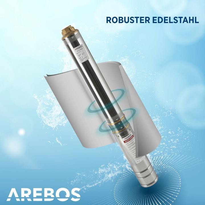 Image du produit Arebos Pompe de puits profond 4000 L/H (Pompe de jardin)
