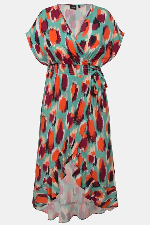 Produktbild Ulla Popken Kaftan, Fleckenmuster, Bindeband, Halbarm (58, 60, 62)