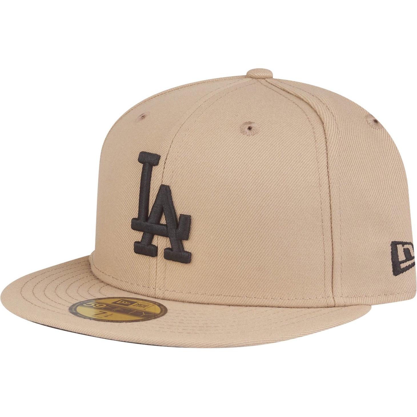 New Era, Herren, Cap, 59Fifty Cap - MLB Los Angeles Dodgers camel - 7 1/2, Beige, (7 1/2)