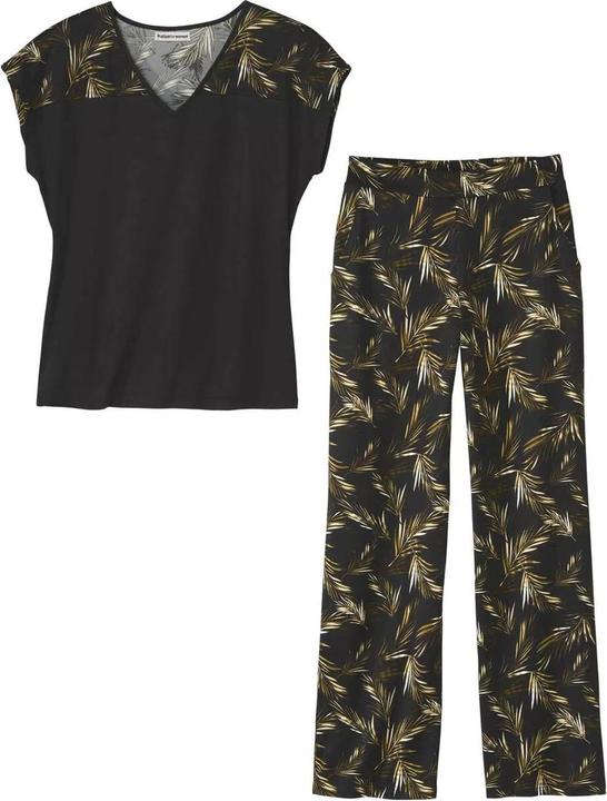 Immagine prodotto Atlas For Women Set top e slip donna/donna con stampa di palme (42, 44)